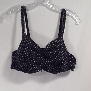 Torrid Black Polk-dots Push-up Bra Size 42C